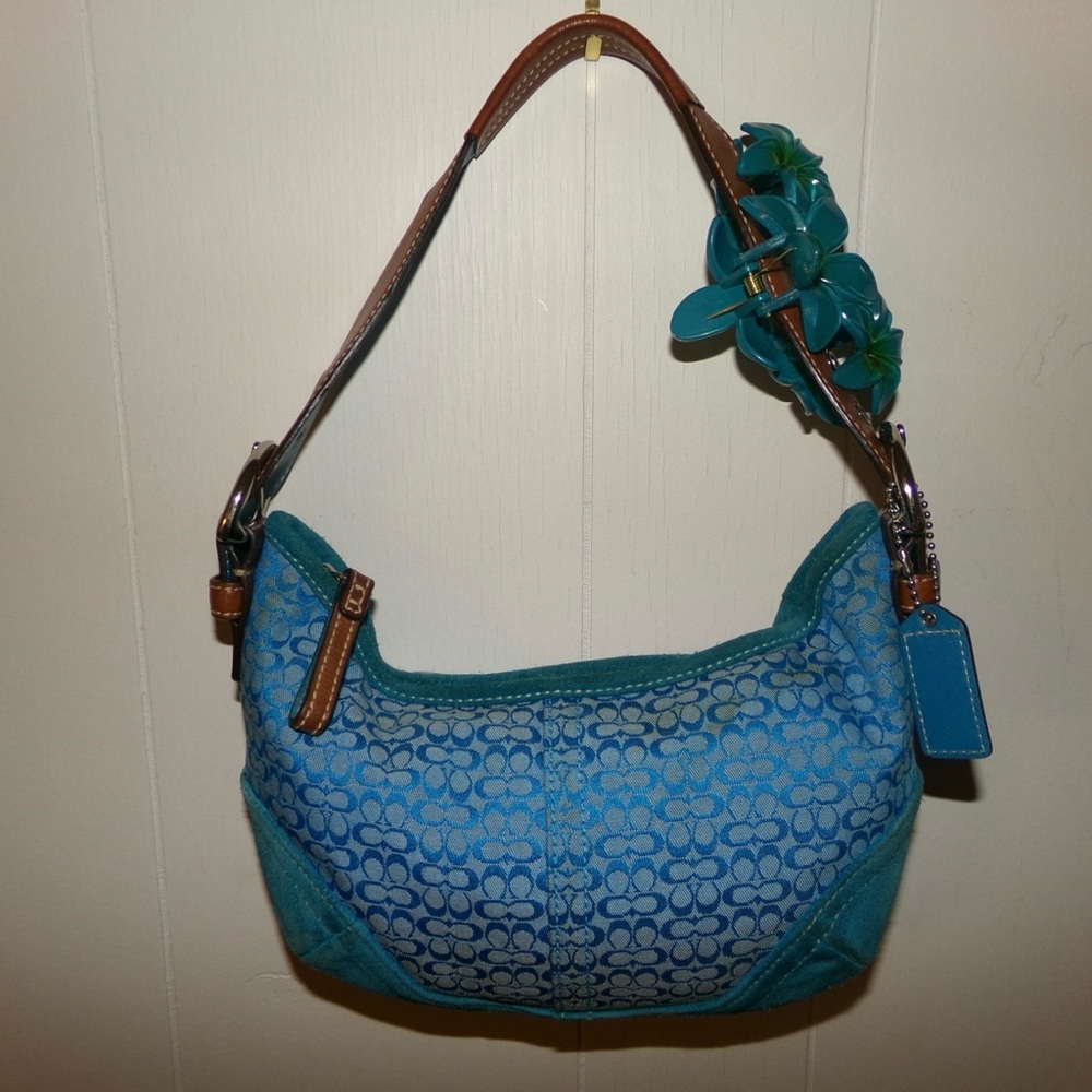 Coach Blue Shoulder Bag